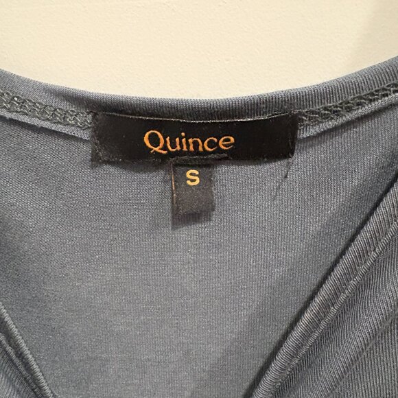 Quince Tencel Jersey Fit & Flare Dress Dark Olive Small S - Picture 4 of 4